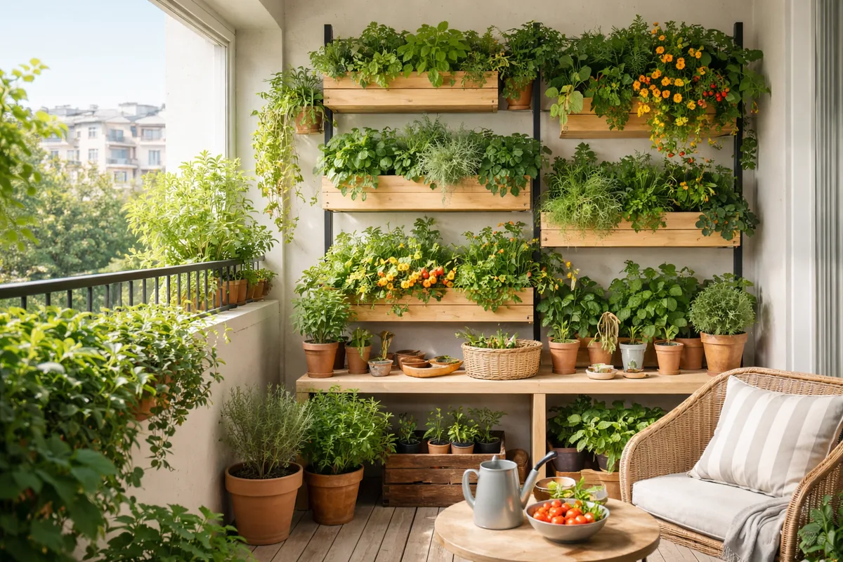 Comment créer un espace de jardinage vertical sur un balcon
